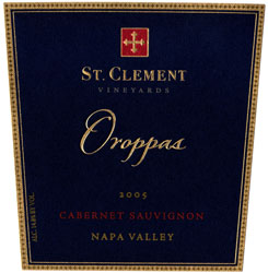 Wine Label for St. Clement Vineyards